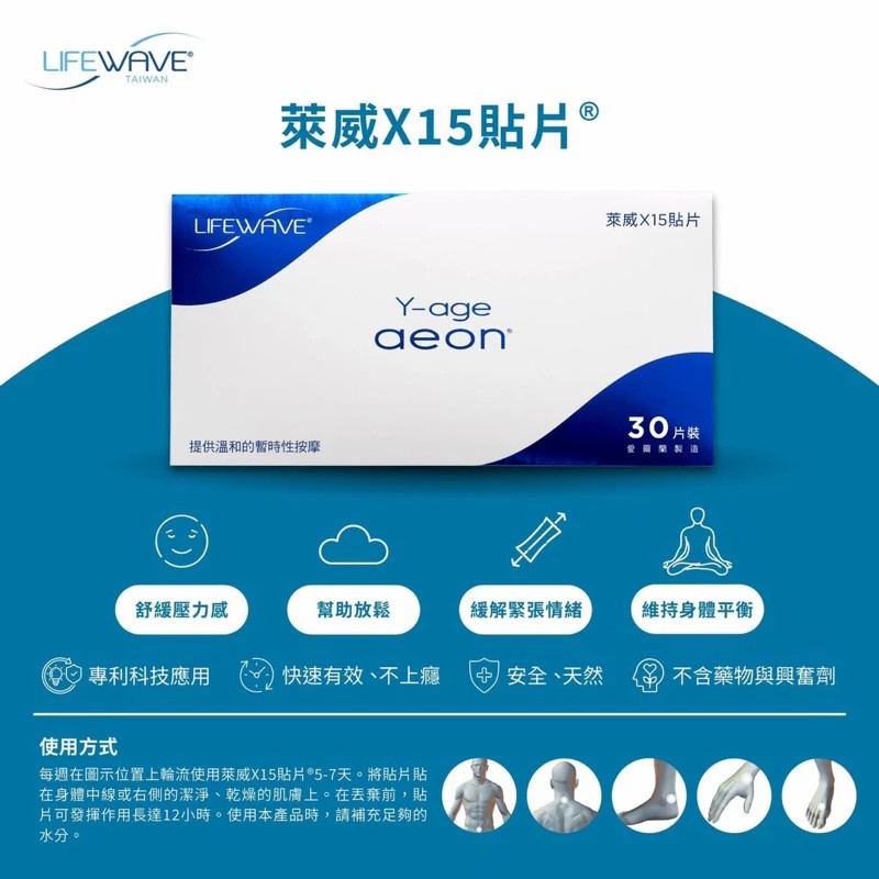 Lifewave萊威-X15壓力管理貼片功效說明